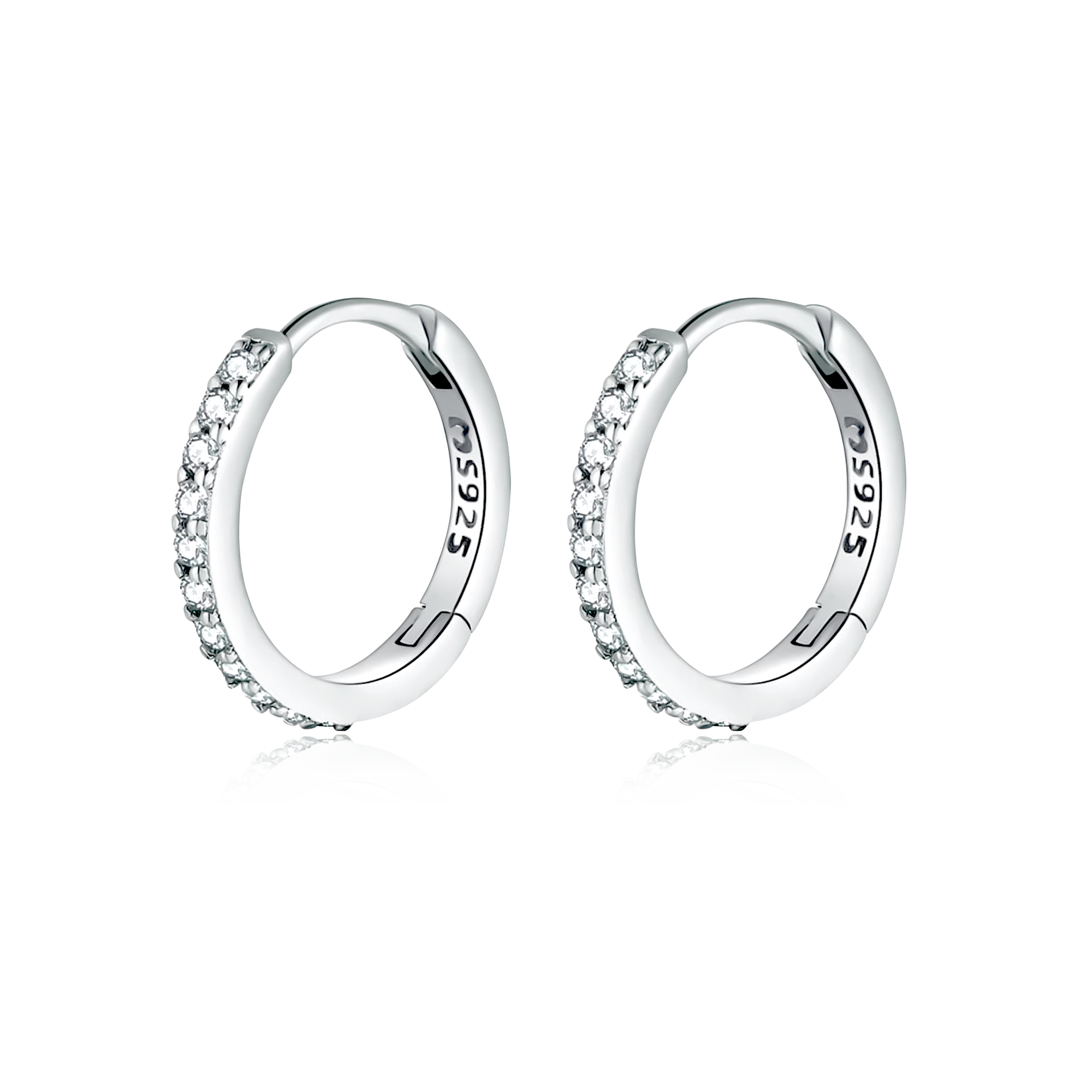 PENDIENTES ARO DORADO CON CIRCONITAS